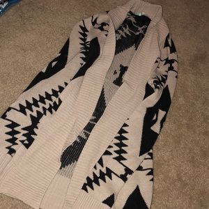 Tan & Black Cardigan